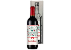 Bohemia Gifts Merlot Čarovné vianoce červenej darčekovej víno 750 ml