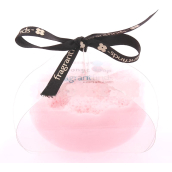 Voňavé glycerínové masážne mydlo Issey Woman s hubkou naplnené vôňou parfumu Issey Miyake Woman v ružovej farbe 200 g