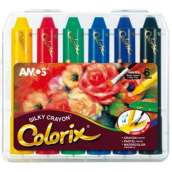 Amos Colorix krajony, rozmývatelné farby, 6 kusov v puzdre