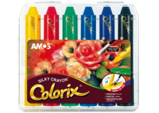 Amos Colorix krajony, rozmývatelné farby, 6 kusov v puzdre