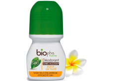 BioPha Květ tiáry kuličkový deodorant bez alkoholu, soli, hliníku pro citlivou pokožku v biokvalitě roll-on pro ženy 50 ml