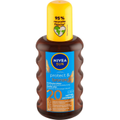 Nivea Sun Protect + Bronze F20 + olej na opaľovanie podporujúce zhnednutie 200 ml sprej