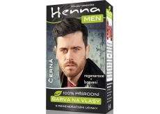 Henna Men farba na vlasy pre mužov čierna 33 g