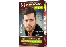 Henna Men farba na vlasy pre mužov hnedá 33 g