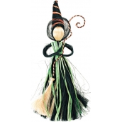 Čarodějnice se zelenou sukní 25 cm