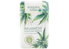 Bohemia Gifts Cannabis Konopný olej relaxačný toaletné mydlo 100 g