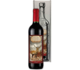 Bohemia Gifts Merlot Poľovnícke víno Lovu zdar červenej darčekovej víno 750 ml