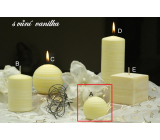 Lima Wellness Vanilka aroma svíčka koule 60 mm 1 kus