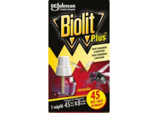 Biolit Plus Elektrický odpařovač s vůní citronelly proti komárům a mouchám náhradní náplň 30 nocí 31 ml