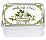 Le blanc Jasmine - Jasmín přírodní mýdlo tuhé v krabičce 100 g