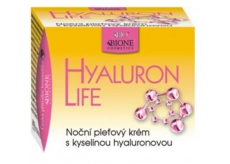 Bion Cosmetics Hyaluron Life s kyselinou hyalurónovou nočný pleťový krém pre všetky typy pleti 51 ml