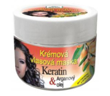 Bion Cosmetics Keratín & Arganový olej krémová vlasová maska pre všetky typy vlasov 260 ml