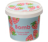 Bomb Cosmetics Jahodová pláň - Strawberry Fields prírodný telový sprchový peeling 365 ml