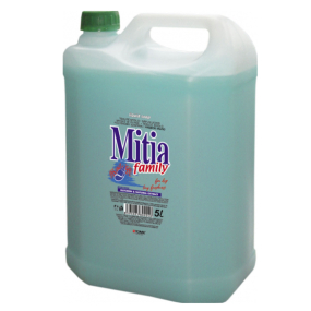 Mitia Family Ocean Fresh tekuté mydlo modrý náhradná náplň modrý oceán 5 l