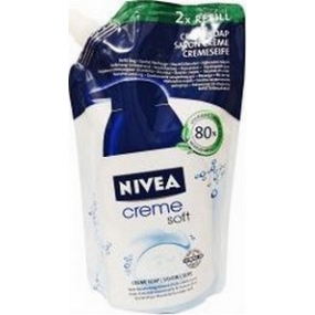 Nivea Creme Soft tekuté mydlo s mandľovým olejom náhradná náplň 500 ml