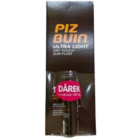 Piz Buin Ultra Light SPF15 ultra ľahký hydratačný fluid na opaľovanie 150 ml + SPF30 balzam na pery 4,9 g, duopack