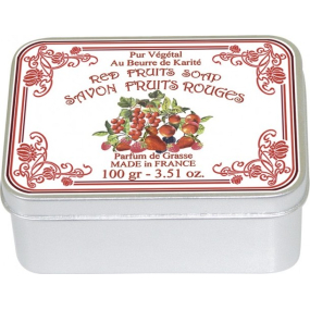 Le Blanc Fruits Rouges - Červené ovoce přírodní mýdlo tuhé v krabičce 100 g