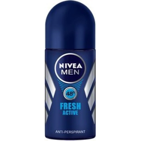 Nivea Men Fresh Active guličkový antiperspirant dezodorant roll-on pre mužov 50 ml