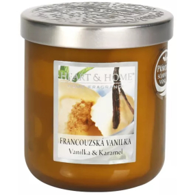 Heart & Home Francúzska vanilka Sójová vonná sviečka strednej horí až 30 hodín 110 g