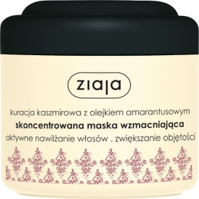 Ziaja Kašmír kúra s amarantovým olejom posilňujúci maska na vlasy 200 ml