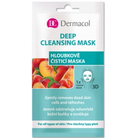 Dermacol Deep Cleansing Mask textilné 3D hĺbkovo čistiaca maska 15 ml