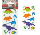 Tetovacie obtlačky farebné detské Malí dinosaury 10,5 x 6 cm