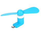 Ventilátor Micro USB modrý 1 kus