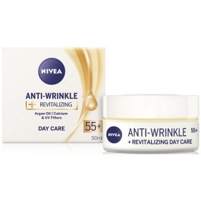 Nivea Anti-Wrinkle + Revitalizing 55+ Obnovujúci denný krém proti vráskam 50 ml