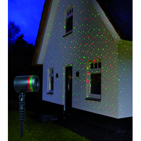 Annas Collection LED laser 4x funkcie obloha - stály, červená / zelená