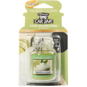 Yankee Candle Vanilla Lime - Vanilka s limetkou gélová vonná visačka do auta 30 g