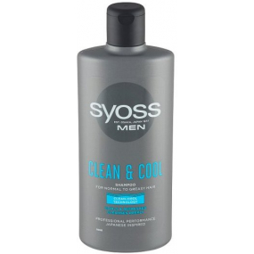 Syoss Men Clean & Cool šampón pre normálne až mastné vlasy 440 ml
