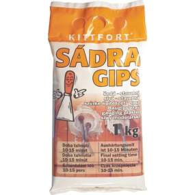 Kittfort Sadra Gips šedá - stavebná 1 kg