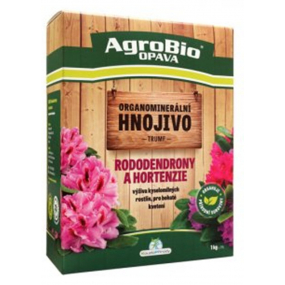 AgroBio Tromf Rododendrony a hortenzie prírodné organominerálne hnojivo 1 kg
