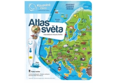 Albi Kúzelné čítanie interaktívne hovoriace kniha Atlas sveta, vek 6+