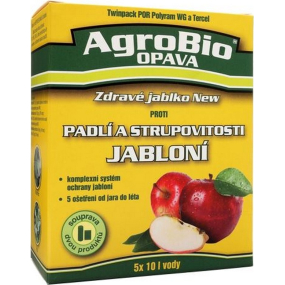 AgroBio Zdravé jablko Plus proti múčnatke a chrastavitosti jabloní súprava 5 ošetrení