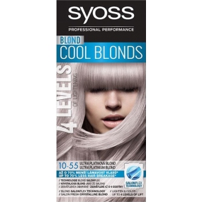 Syoss Blond Cool Blonds farba na vlasy 10-55 Ultra platinová blond 50 ml