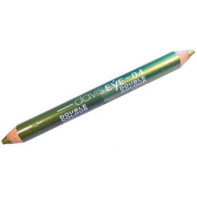 Princessa Davis Eye Double Colour očné tiene v ceruzke 04 svetlo zelená a tmavo zelená 6 g