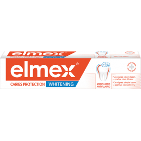 Elmex Caries Protection Whitening s bieliacim účinkom, ochrana pred zubným kazom, zubná pasta s Aminfluorid 75 ml