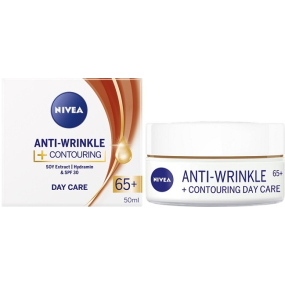 Nivea Anti-Wrinkle + Contouring denný krém pre zlepšenie kontúr 65+ 50 ml
