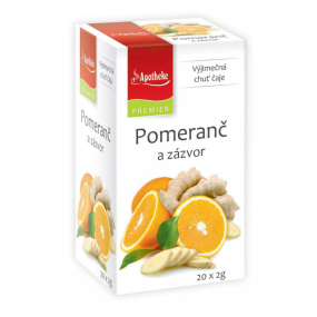 Apotheke Natur Pomaranč a zázvor ovocný čaj napomáha k tráveniu, dýchanie a duševnej pohode 20 x 2 g