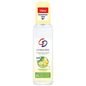 CD Citrus a Lipový kvet telový deodorant antiperspirant sklo pre ženy 75 ml