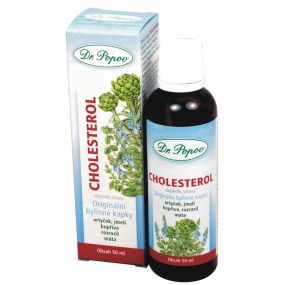 Dr. Popov Cholesterol originálne bylinné kvapky udržujú normálnu hladinu krvných tukov, prispievajú k metabolizmu tukov - cholesterolu 50 ml