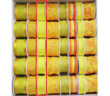 Ditipo Stuha látková s drôtikom žltá neón 3 mx 25 mm