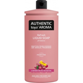 Authentic Toya Aróma Cranberries & Nectarine tekuté mydlo náhradná náplň 600 ml