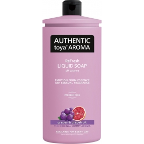Authentic Toya Aroma Grapes & Grapefruit tekuté mýdlo náhradní náplň 600 ml