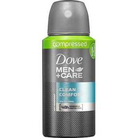 Dove Men + Care Clean Comfort 48h komprimované antiperspirant deodorant sprej 75 ml