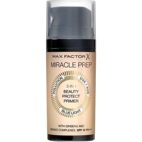 Max Factor Miracle Prep 3in1 Beauty Protect Primer báza pod make-up 3v1 30 ml