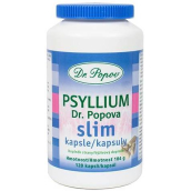 Dr. Popov Psyllium Slim kapsule vláknina pre efektívne a jednoduché chudnutie doplnok stravy 120 kusov