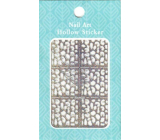 Nail Accessory Hollow Sticker šablónky na nechty multifarebné abstrakcie 1 aršík 129