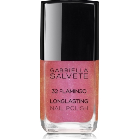 Gabriella salva Longlasting Enamel dlhotrvajúci lak na nechty s vysokým leskom 32 Flamingo 11 ml